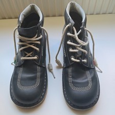 Kickers Kick Mens Classic Leather Chukka Boots, Blue - Size 9