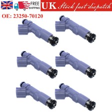 6PCS Fuel Injector 23250-70120 For Toyota Lexus IS200/300 Altezza Mark 2 Chaser