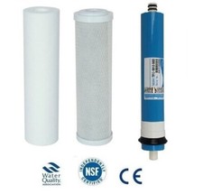 L13 3 Stage Reverse Osmosis RO Complete Filter Replacement 50 100 150 Membrane