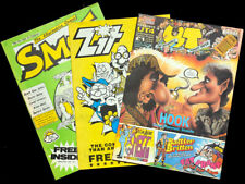 Three 90s Alternative Adult Humour Comic Bundle Lot ZIT Sample + UT & SMUT VGC
