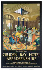 Vintage Cruden Bay Hotel Aberdeenshire Railway Travel Poster Art A1/A2/A3/A4