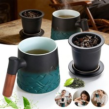 Tea Cup with Lid and Strainer