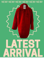 RINO PELLE CHERRY RED COAT NEW