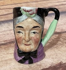 Unique Vintage Small Artone Toby Character Jug 'Granny' with Umbrella Handle