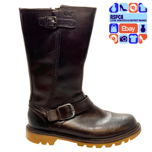 Cat genuine leather brown - cat,
