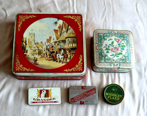 Collection vintage tins - vintage,