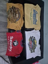 Superdry Tee T Shirts Mens X3 Mediums X1 Small Bundle Job Lot Used