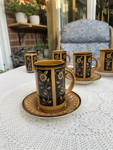 Crown devon aztec tea mugs - devon,