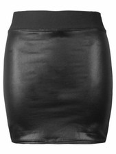 Ladies Shiny PVC Wet Look Mini