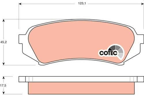 Gdb3198 brake pad - brake,