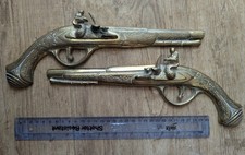 PAIR OF  Vintage Brass Flint