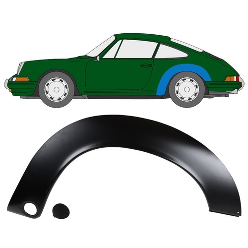 Rear wing repair panel for