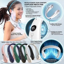 Neck fan hands free bladeless - fan,