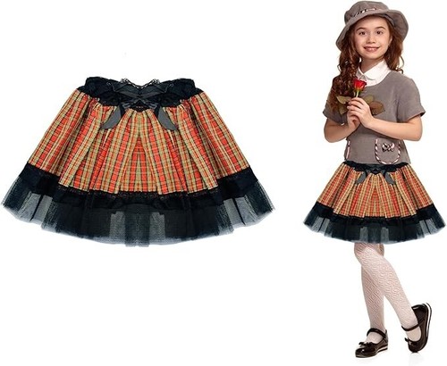 Kids tartan tutu - kids, lace