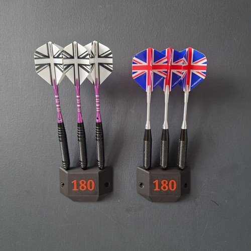 Wall mounted darts - 2x, holder
