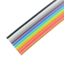 10-Way Coloured Ribbon Cable