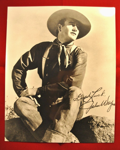 John wayne 10x8 signed - 10x8,