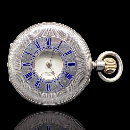 Sterling silver half hunter - *sterling, silver*