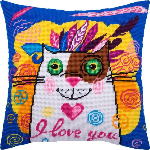 Needlepoint cushion kit cross - kit,