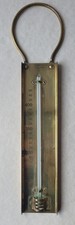 Vintage Brass Thermometer Brannan London antique 
