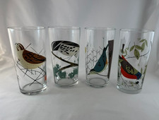 4 Charley Harper Bird Glasses