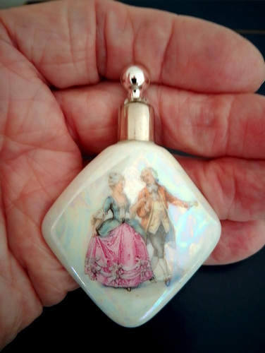 Vintage porcelain perfume - porcelain,