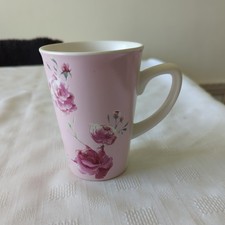 Marks And Spencer Bone China Tall Mug - Pink Roses