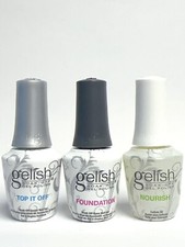 Gelish Trio Essentials Foundation, Nourish Oil and Top It Off Gel 0.5oz