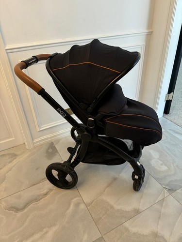 Egg pram stoller - stoller, black