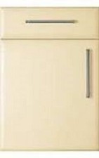 FP&P Kitchen Unit Cabinet Door & Drawer Fronts Light Matt Cream Bevel Edge