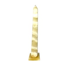Vintage Banded Onyx Obelisk