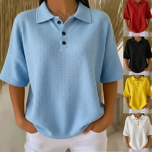Ladies short sleeve blouse - short,