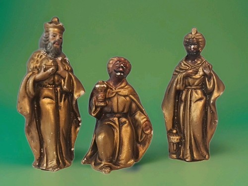 Vtg magi figures paper - vtg, mache