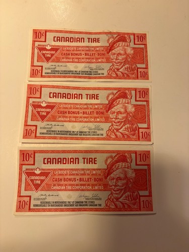 Canadian tire money - , 10cents