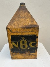 Vintage National Benzole Company - NBC - Pyramid 5 Gallon Petrol Can