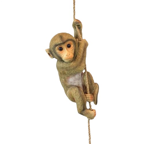 Hanging monkey garden statue - monkey,