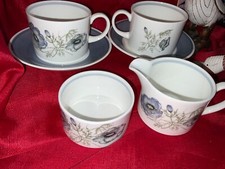 Susie Cooper "Glen Mist" Wedgwood Bone China Cup & Saucer Vintage bundle