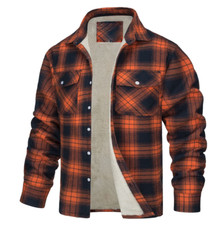 New Men Plaid Work Jacket