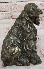 Bronze Dog Sculpture: Sitting