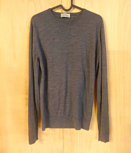John smedley mens grey wool - john,