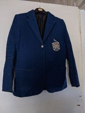 VINTAGE INVERNESS ROYAL ACADEMY CHILD BLUE SCHOOL BLAZER JACKET 33 X 26 INCH