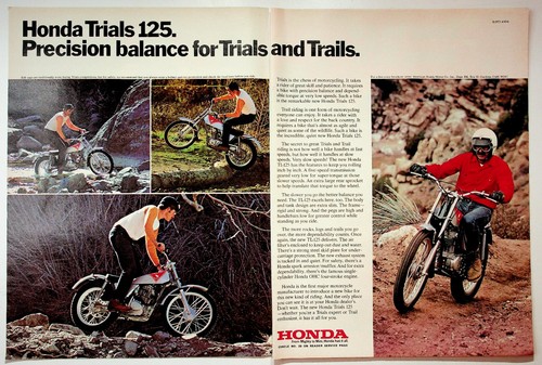 Honda trials 125 print - honda,