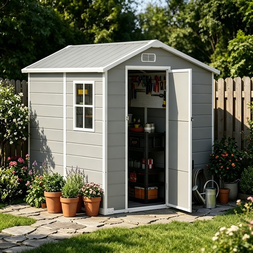 Plastic garden storage - plastic, shed