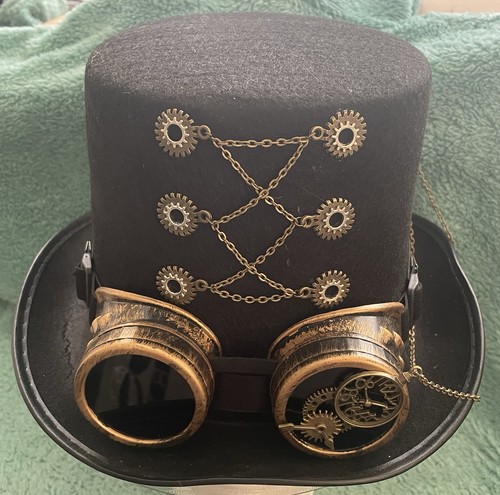 Black steampunk goth - steampunk, hat