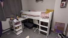 Childs Cabin Bed with Desk - White -heavy duty COLLECTION ONLY