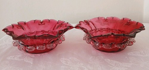 Vintage frilled cranberry - vintage,