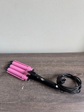 Triple Barreled Digital Hair Curling Iron Pink 70-120w