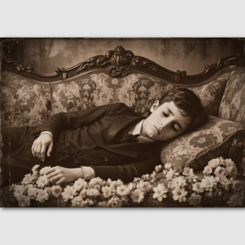Photograph young boy print - boy,