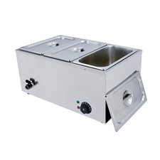 3 Pan Bain Marie Electric Wet