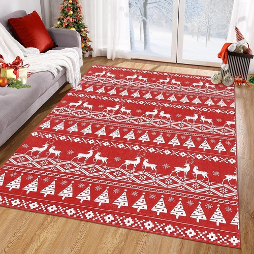 Christmas rug washable 100 - rug, 100%